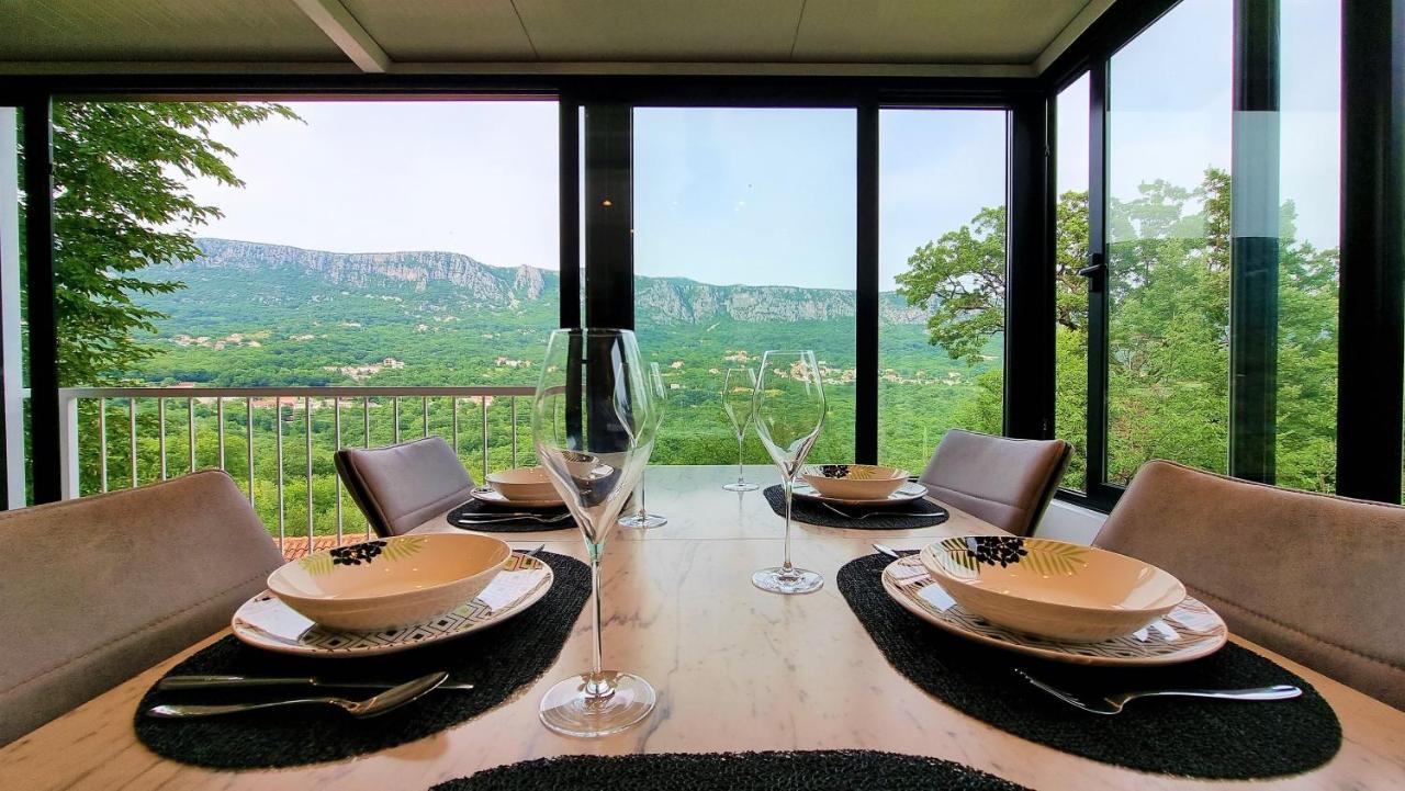 Amazing Sea-Mountain Valley View House With 3 Terraces And Huge Chill Gardens, 5Min From The Sea! 브리비르 외부 사진